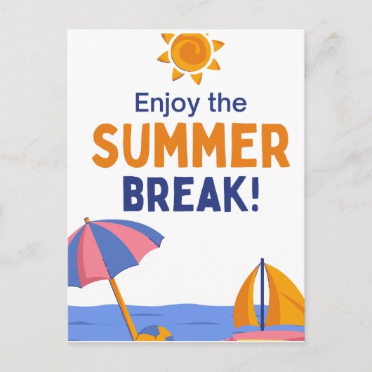 zomer feestdagenkaart (Voorkant)