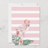Zomer Flamingo Bachelorette Party Uitnodiging (Achterkant)