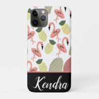 Zomer Flamingo Hand Getekende Doodles