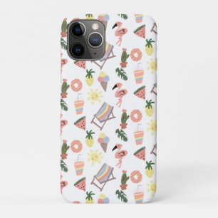Zomer Flamingo Hand Getekende Doodles Case-Mate iPhone Case