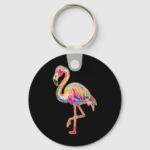 Zomer Flamingo Tropisch Hawaii Strand Zomer Vakant Sleutelhanger