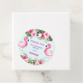 Zomer Flamingo Verjaardagsfeestje Dank u Bedankjes Labels (In situ)