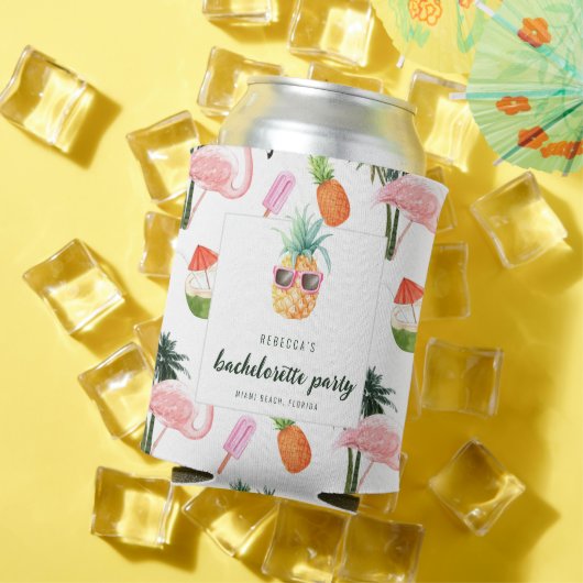 Zomer Flamingo Zwembad Party Bachelorette Party Blikjeskoeler (Insitu Zomer)