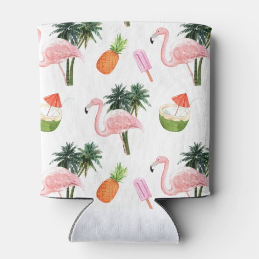 Zomer Flamingo Zwembad Party Bachelorette Party Blikjeskoeler (Achterkant)