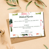 Zomer Flamingo Zwembad Party Bachelorette Party Kaart