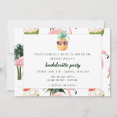 Zomer Flamingo Zwembad Party Bachelorette Party Kaart (Voorkant)