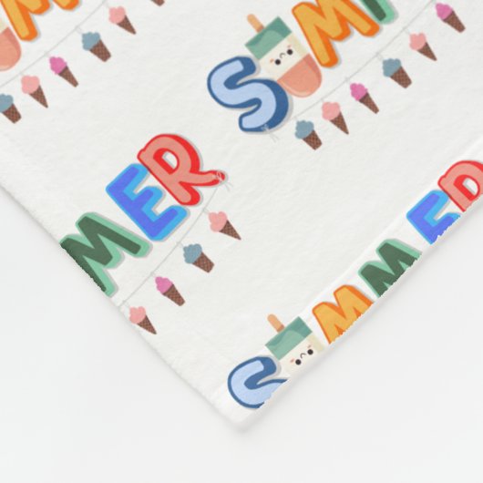 zomer fleece deken (Hoek)