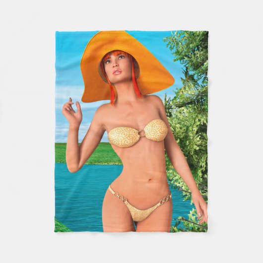 Zomer Fleece Deken (Voorkant)