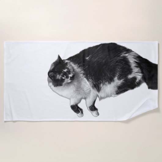 Zomer Flip Cat Strandlaken (Voorkant)