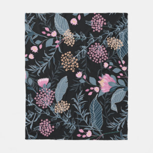 Zomer Flora Bloeiende Tuin Bloemen Fleece Deken