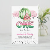 Zomer Folie Ballonbrieven Melon Eerste Verjaardag Kaart (Staand voorkant)