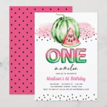 Zomer Folie Ballonbrieven Melon Eerste Verjaardag