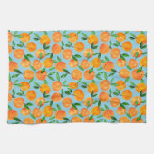 Zomer fruit citrus sinaasappels patroon theedoek (Horizontaal)