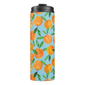 Zomer fruit citrus sinaasappels patroon thermosbeker (Voorkant)