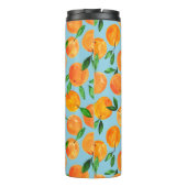 Zomer fruit citrus sinaasappels patroon thermosbeker (Achterkant)