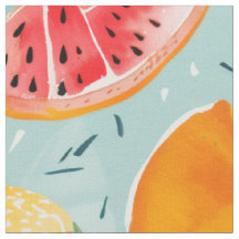 Zomer Fruit Patroon | Naadloos Watermeloen & Citru
