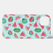 Zomer Fruit Patroon | Watermeloen | rood groen iPh Case-Mate iPhone Case (Achterkant (horizontaal))