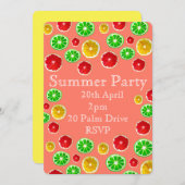 Zomer fruit picknick tuin feest viering kaart (Voorkant / Achterkant)