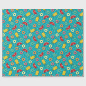 Zomer Fruit Pool Floats Cadeaupapier (Vlak)