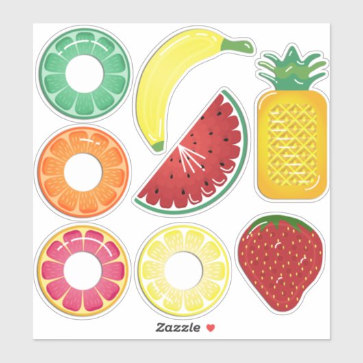 Zomer Fruit Pool Floats Sticker (Vel)