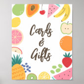 Zomer Fruit Verjaardagskaarten en Geschenken Poster (Voorkant)