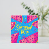 Zomer Fruit Watermeloen Wenskaart (Staand voorkant)