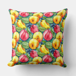Zomer fruit waterverf patroon kussen