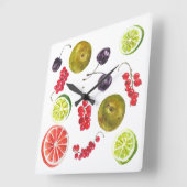Zomer fruitklok. vierkante klok (Hoek)