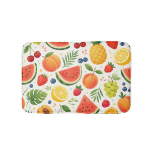 Zomer Fruitpatroon Stof Tropische Watermeloen Badmat