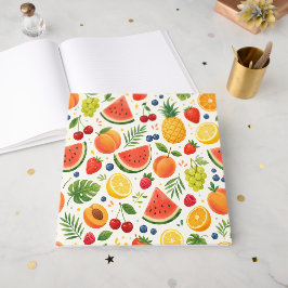 Zomer Fruitpatroon Stof | Tropische Watermeloen Gastenboek