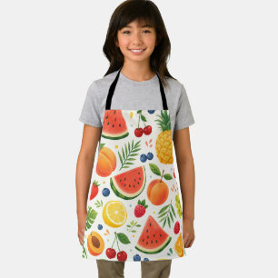 Zomer Fruitpatroon Stof Tropische Watermeloen Schort