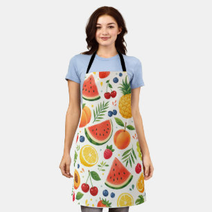 Zomer Fruitpatroon Stof Tropische Watermeloen Schort