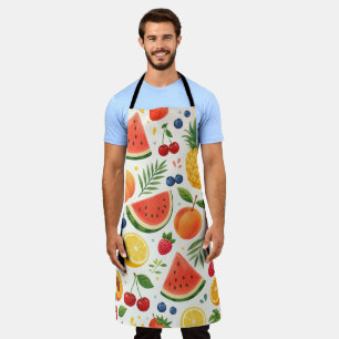 Zomer Fruitpatroon Stof Tropische Watermeloen Schort