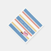 Zomer Fun aangepaste papieren servetten (Hoek)