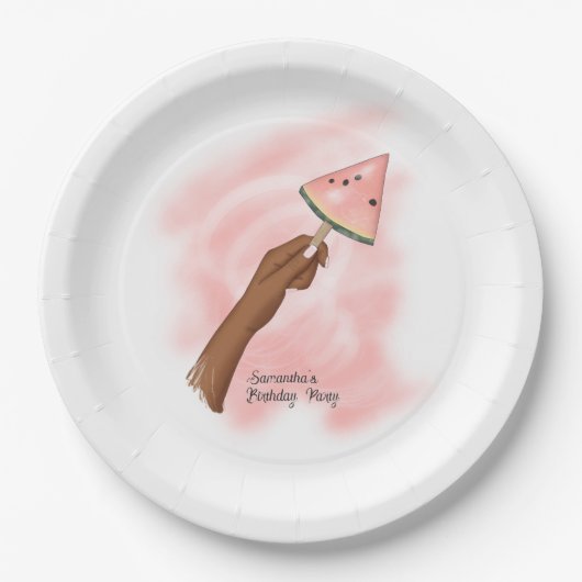 Zomer Fun Beach Party Papieren Bordje (Voorkant)