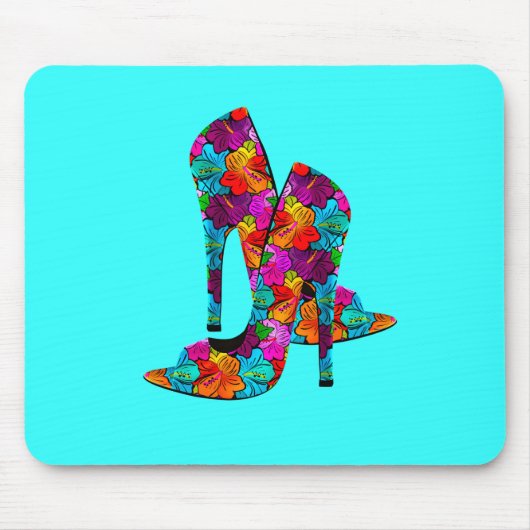 Zomer Fun High Heel Schoenen Muismat (Voorkant)