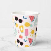 Zomer Fun Pool Party Papieren Bekers (Links)