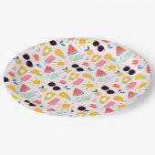 Zomer Fun Pool Party Papieren Bordje (Gekanteld)