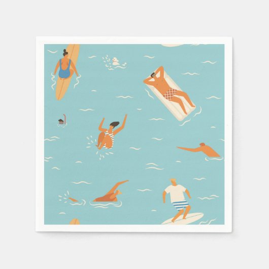 Zomer Fun Pool Party servetten (Voorkant)