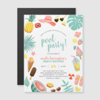 Zomer Fun Pool Party Verjaardagsfeest