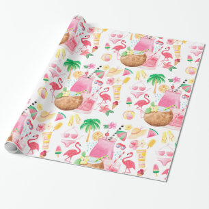 Zomer Fun Tropical Beach Cadeaupapier