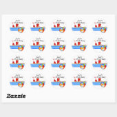 Zomer Fun Zandbak Beach Ball Ronde Sticker (Vel)