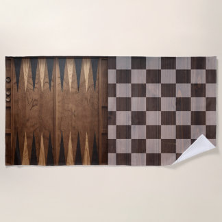 Zomer Games – Schaken, Dammen & Backgammon Design Strandlaken