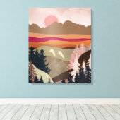 Zomer Ganzen Canvas Afdruk (Insitu (Houten vloer))