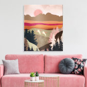 Zomer Ganzen Canvas Afdruk (Insitu (Woonkamer))
