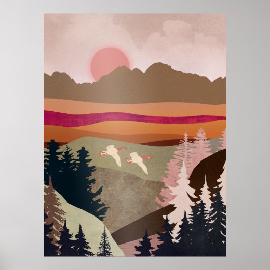 Zomer Ganzen Poster (Voorkant)