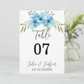 Zomer Garden Watercolor Bloem Bruiloft (Staand voorkant)