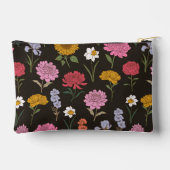 Zomer Garden Zwarte Bloemige Bruidsmeisje Persoonl Etui (Achterkant)