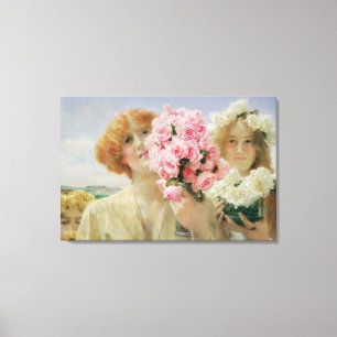 Zomer gave door Sir Lawrence Alma-Tadema Canvas Afdruk