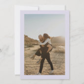 Zomer gedroogde wilde bloemen watercolor foto brui kaart (Achterkant)